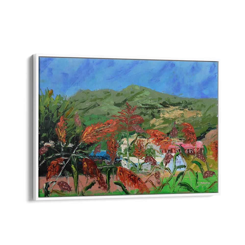 VIBRANT SORGHUM FIELD LANDSCAPE