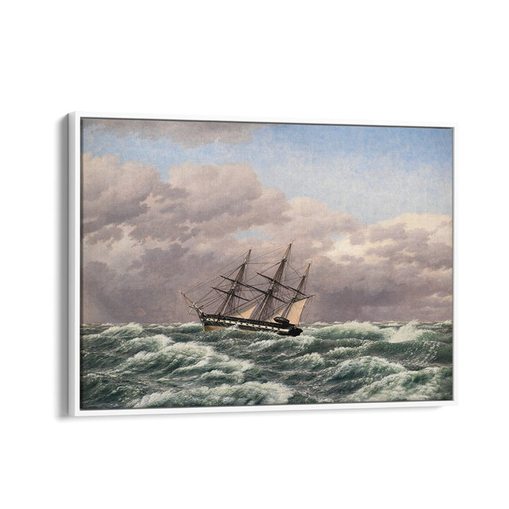 THE CORVETTE GALATHEA IN A STORM IN THE NORTH SEA (1839)