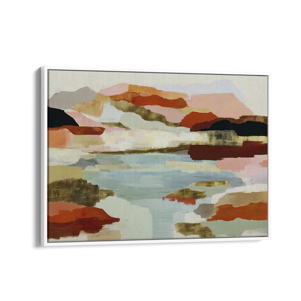 LAKE REFLECTION IN EARTH TONES