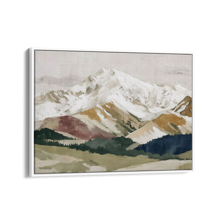 SNOWY MOUNTAINS WITH FOREST VALLEY