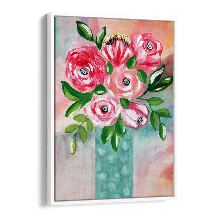 VIBRANT PINK FLOWERS VASE