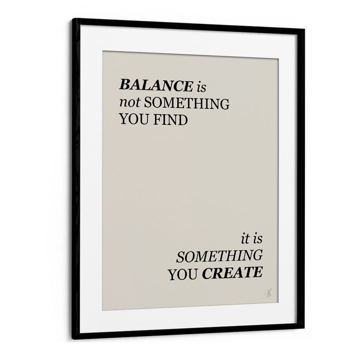 BALANCE IS CREATED