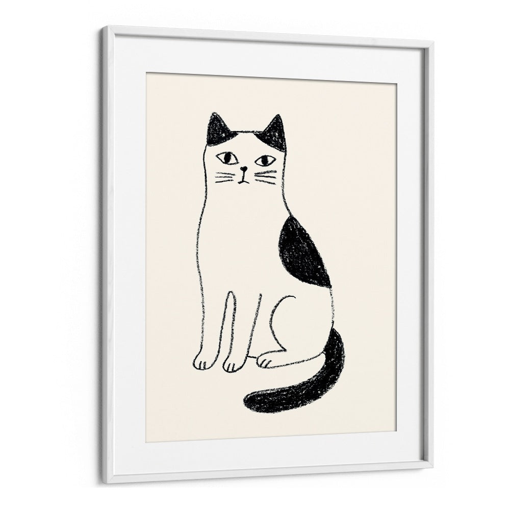 MINIMALIST SITTING CAT