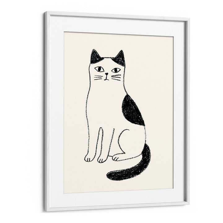 MINIMALIST SITTING CAT