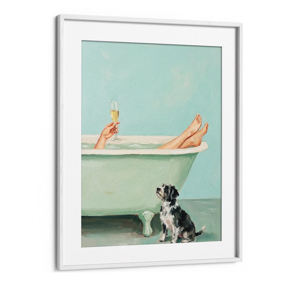 BATH TIME CHAMPAGNE DOG
