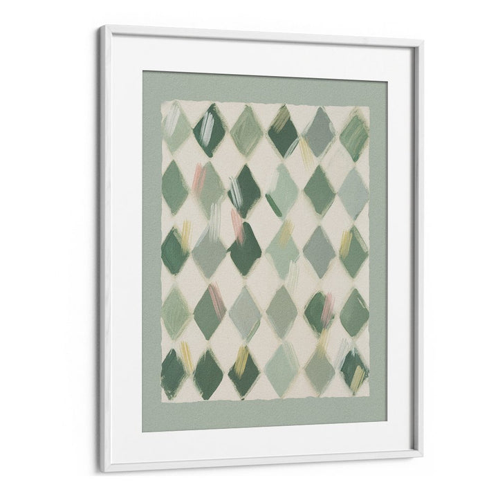 SOFT GREEN DIAMOND PATTERN