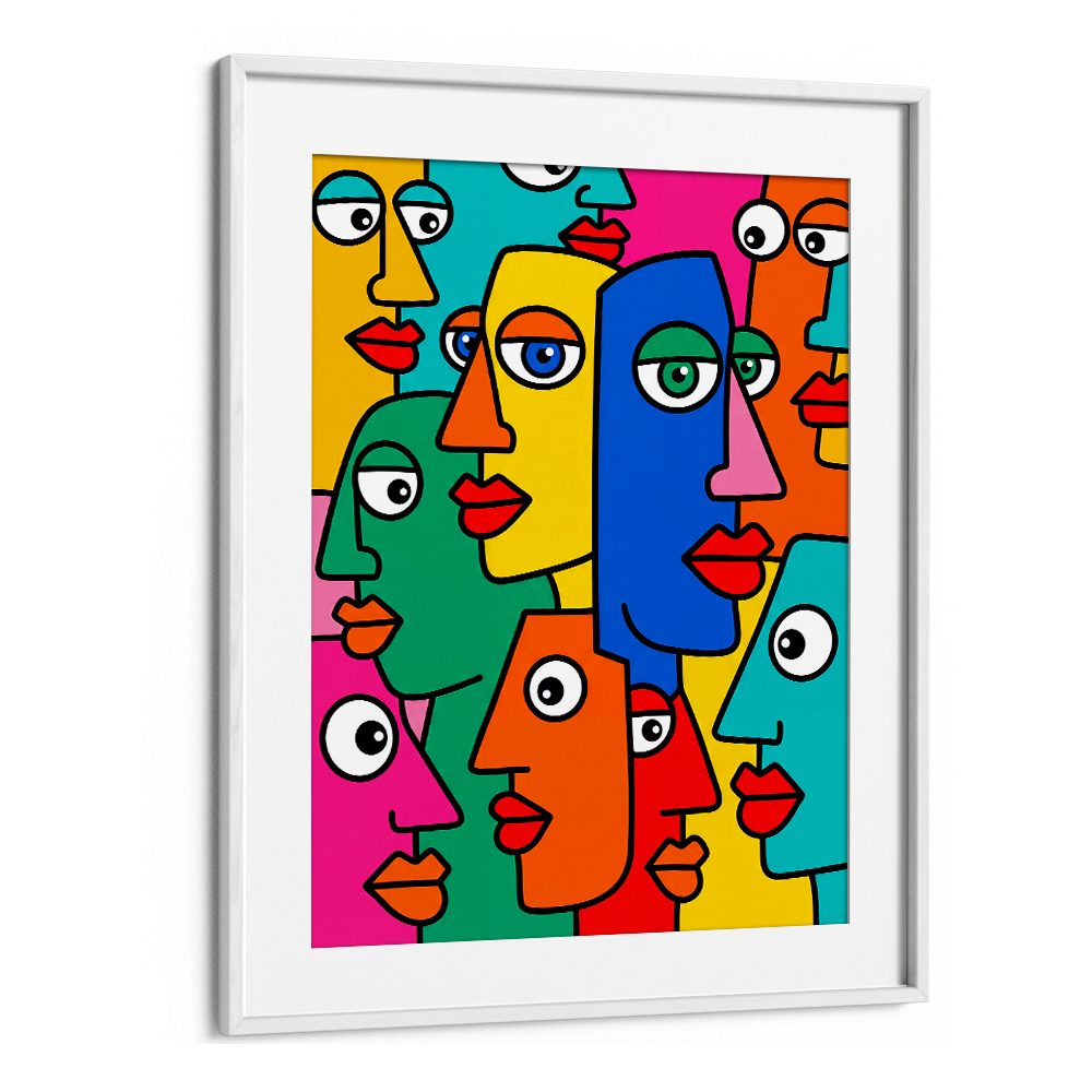 COLORFUL ABSTRACT FACES
