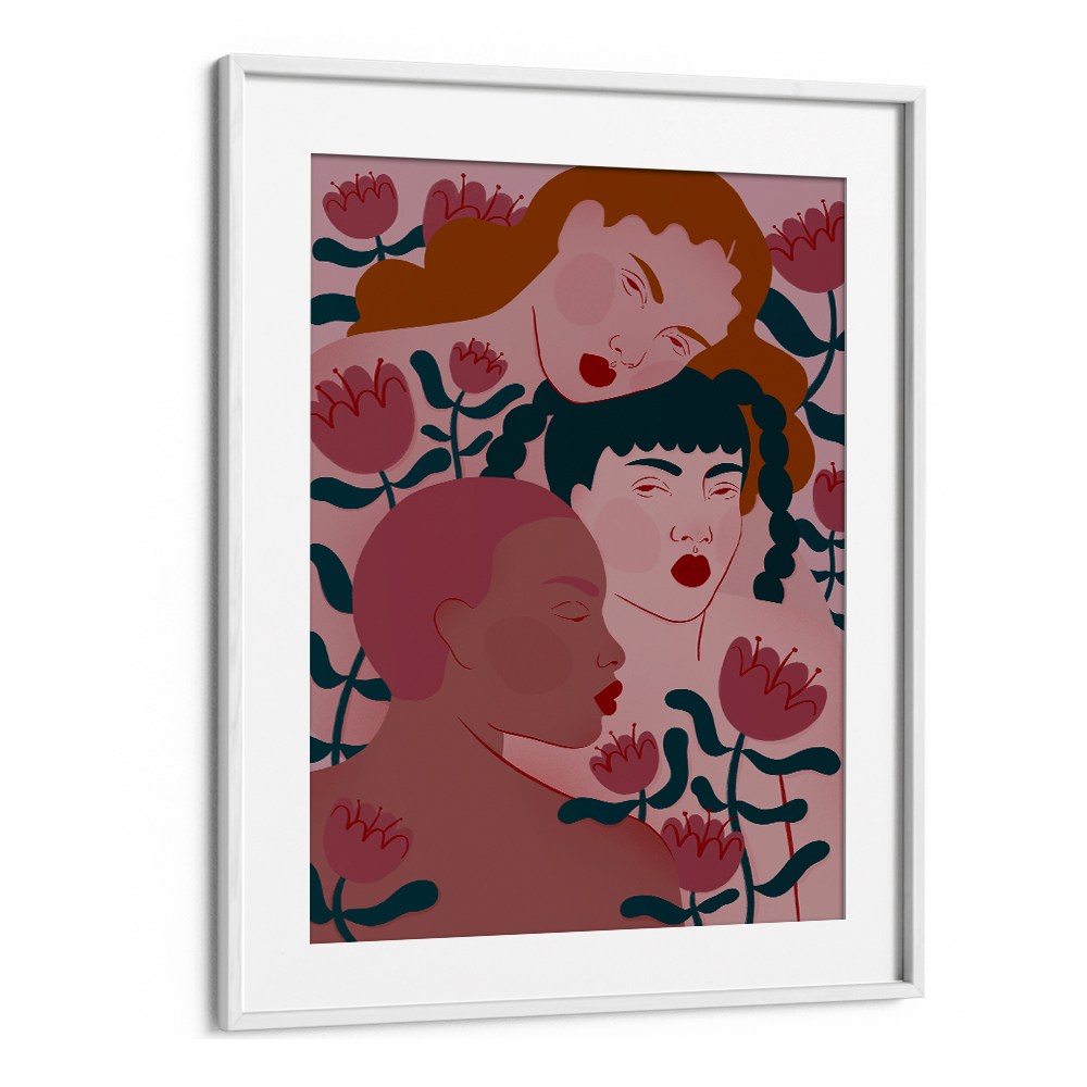THREE WOMEN FLORAL SERENITY