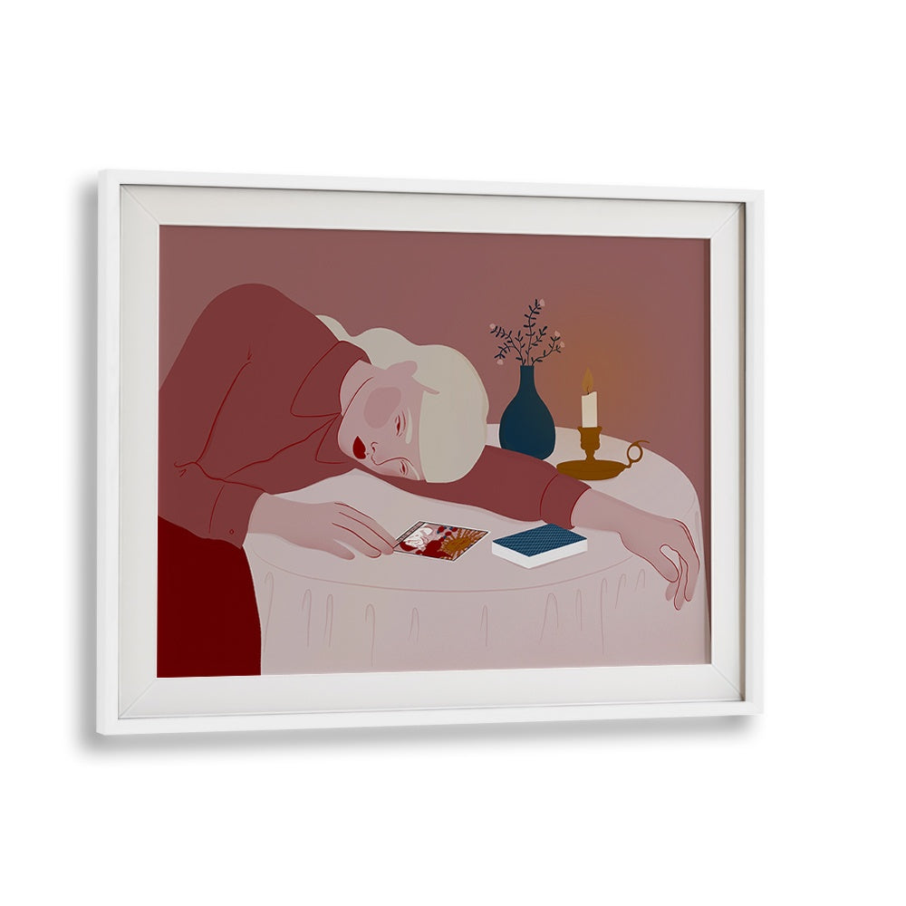PENSIVE WOMAN CANDLELIGHT