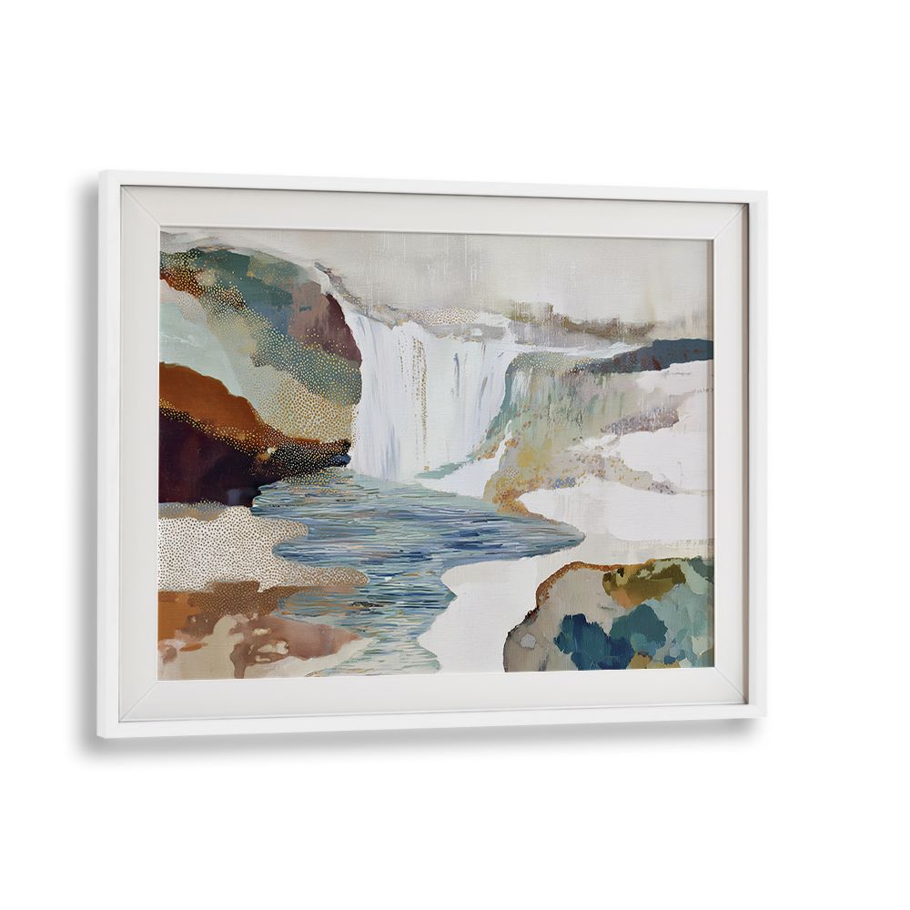 WATERFALL WITH GOLD ACCENTS
