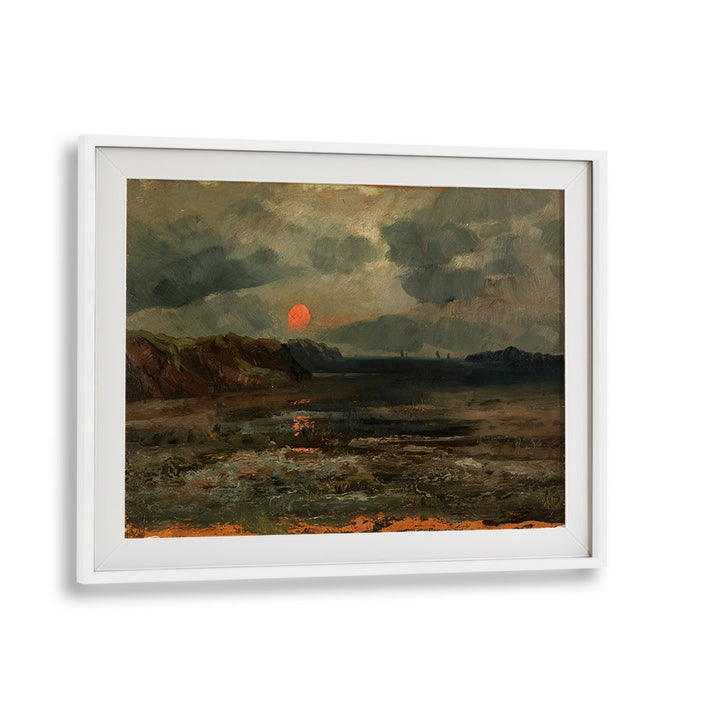 SUNRISE OVER FISHING WATERS, VINTAGE LANDSCAPE