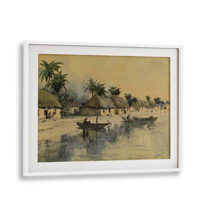 INDIAN VILLAGE ,VINTAGE LANDSCAPE