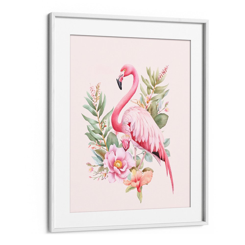 PINK FLAMINGO TROPICAL BLOOM