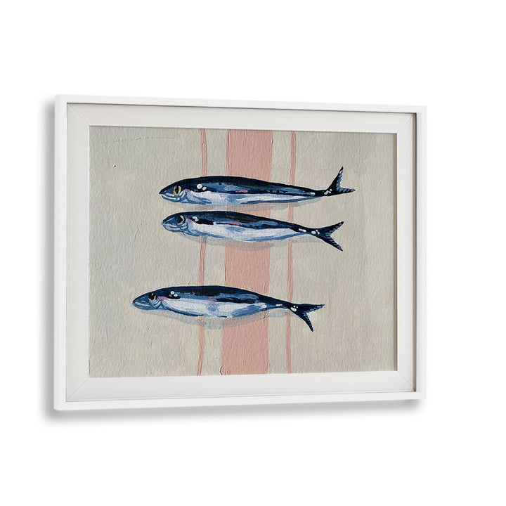 THREE BLUE SARDINES
