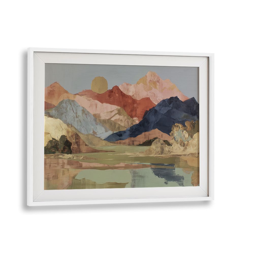 MOUNTAIN LAKE MIRROR REFLECTION