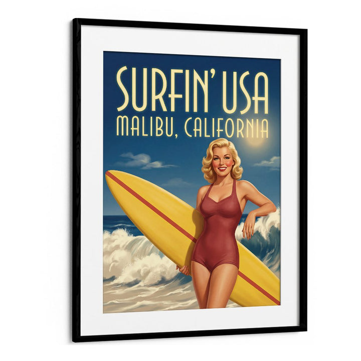 VINTAGE MALIBU SURFER GIRL