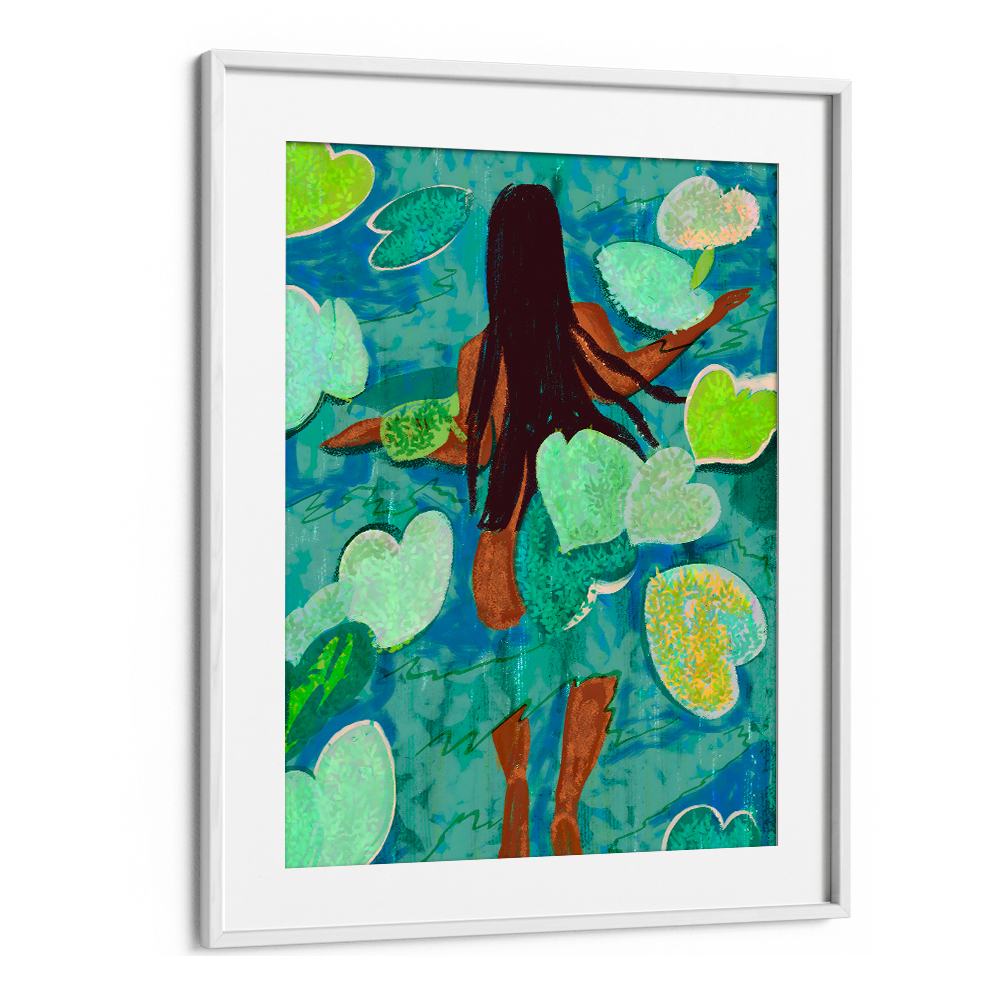 SWIMMING AMONG LILY PADS