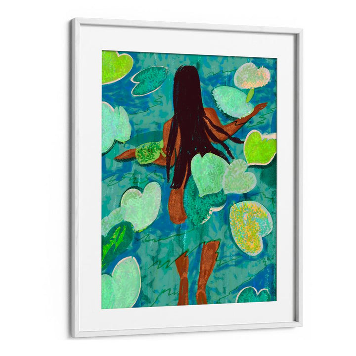 SWIMMING AMONG LILY PADS