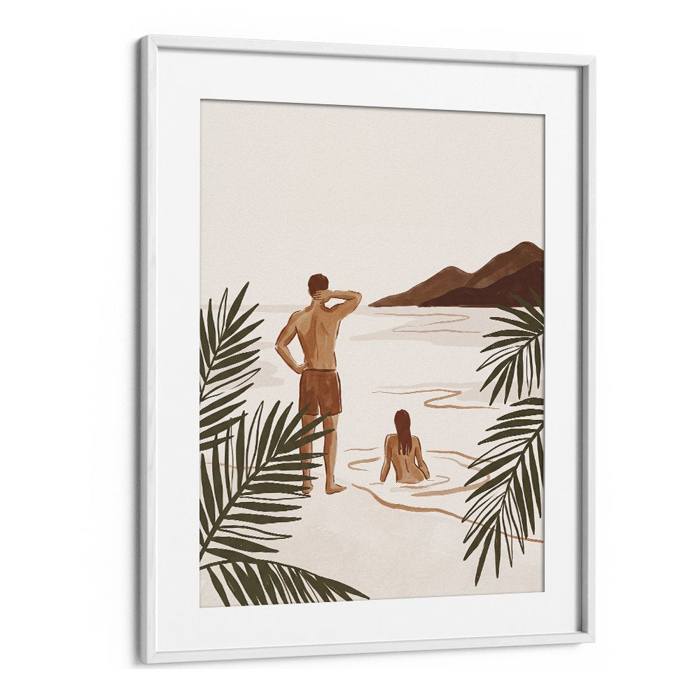 COUPLE ON TROPICAL BEACH