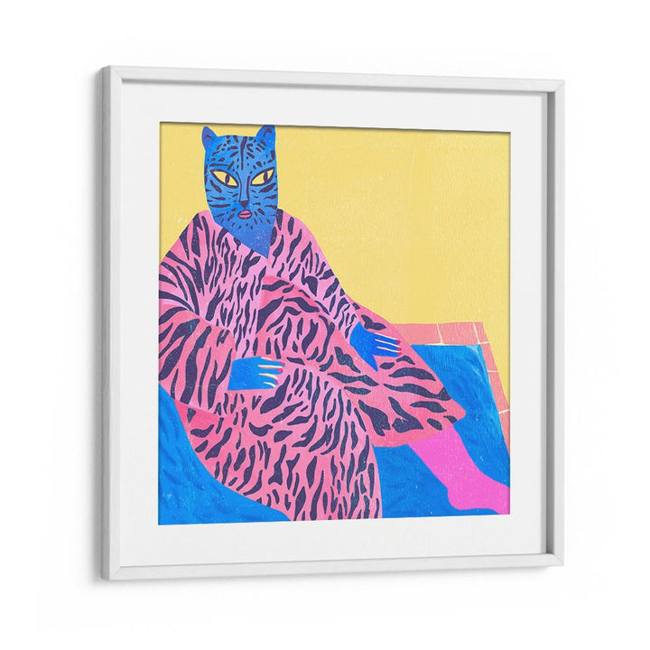 BLUE CAT PINK STRIPES V