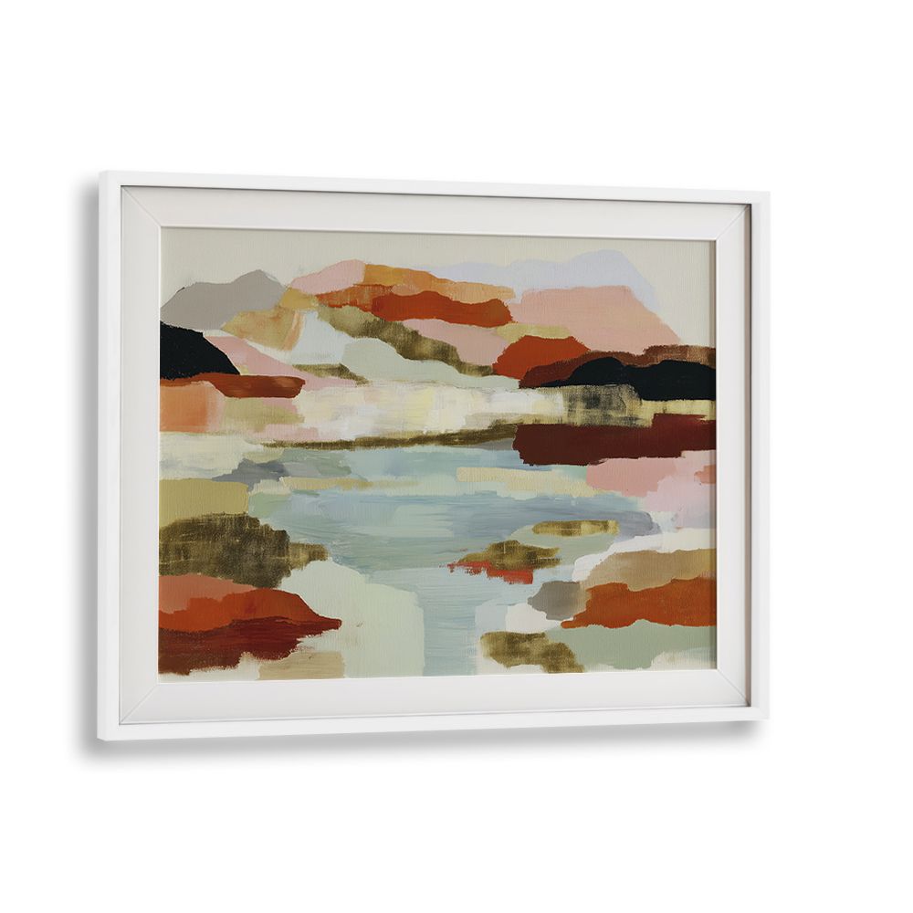 LAKE REFLECTION IN EARTH TONES