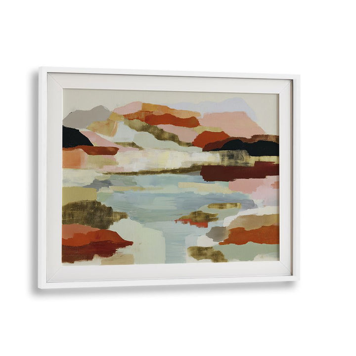 LAKE REFLECTION IN EARTH TONES