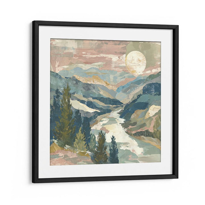 MOUNTAIN VALLEY WITH WINDING RIVER