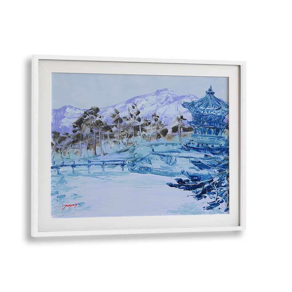 TRANQUIL BLUE WINTER PAGODA