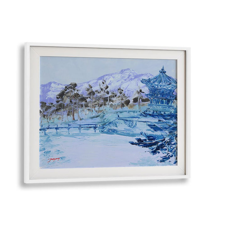 TRANQUIL BLUE WINTER PAGODA
