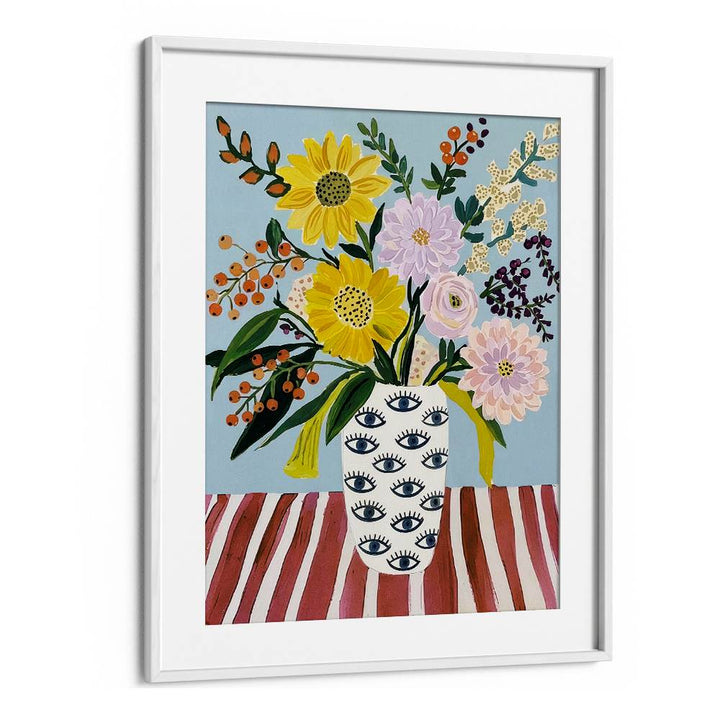 CHEERFUL FLOWERS EYE VASE