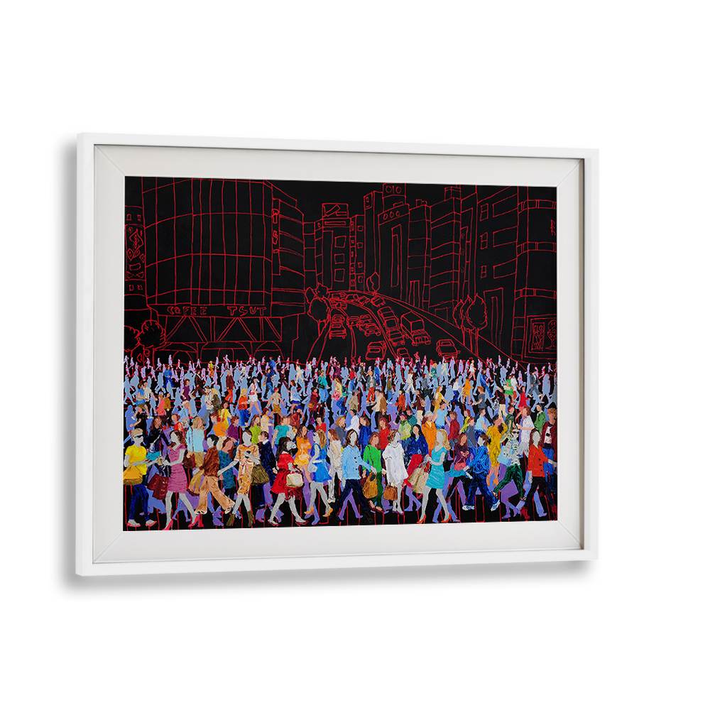 COLORFUL CITY CROWD