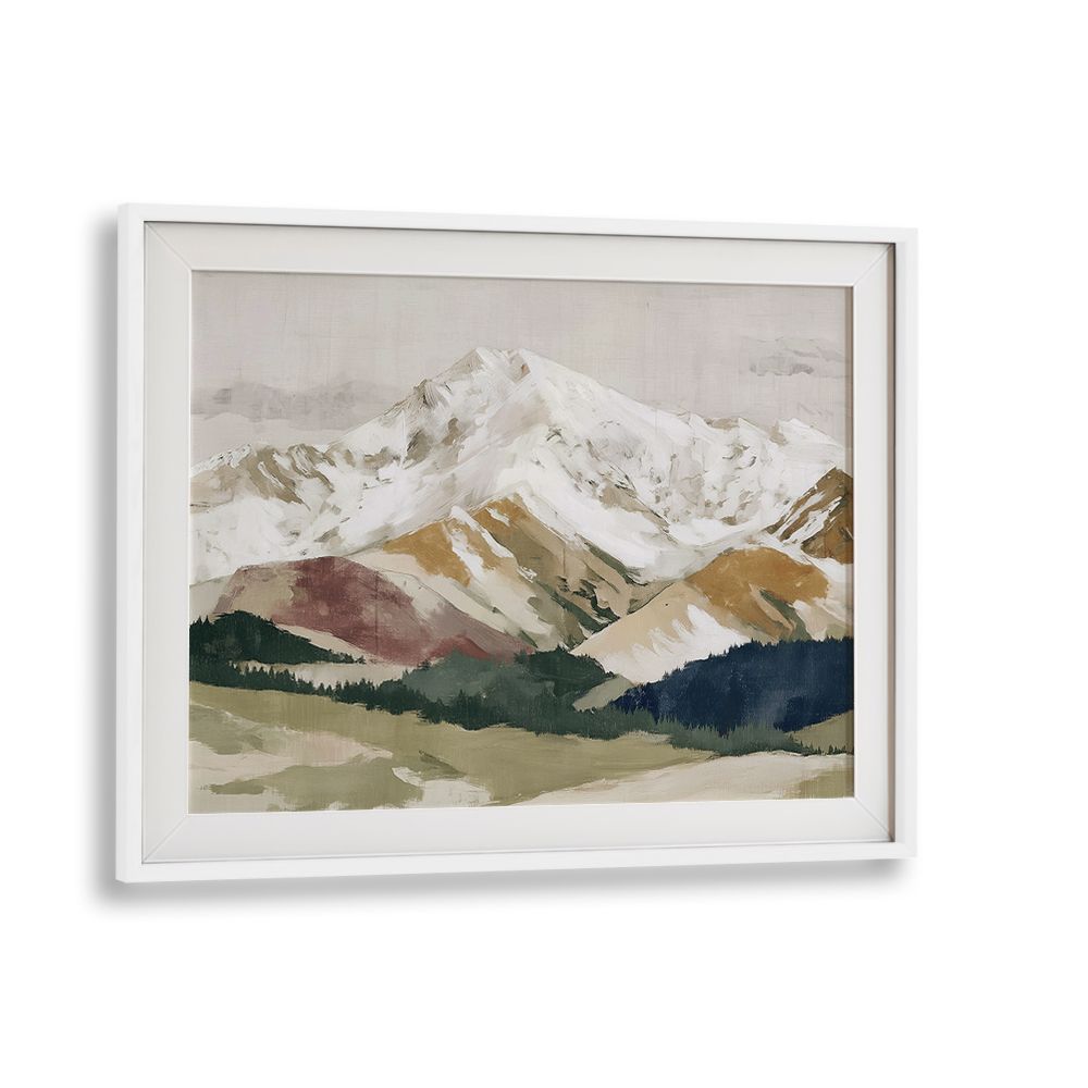 SNOWY MOUNTAINS WITH FOREST VALLEY
