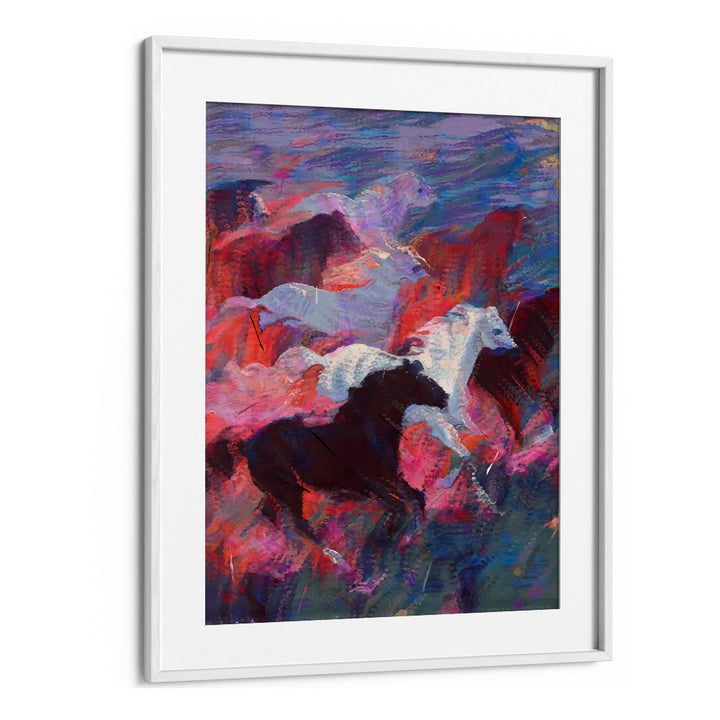 VIBRANT RUNNING HORSES