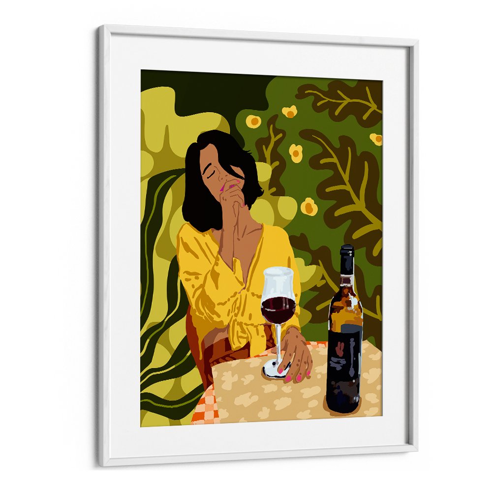 PENSIVE WOMAN OUTDOORS