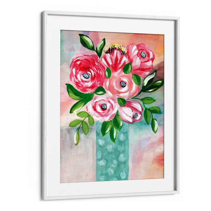 VIBRANT PINK FLOWERS VASE