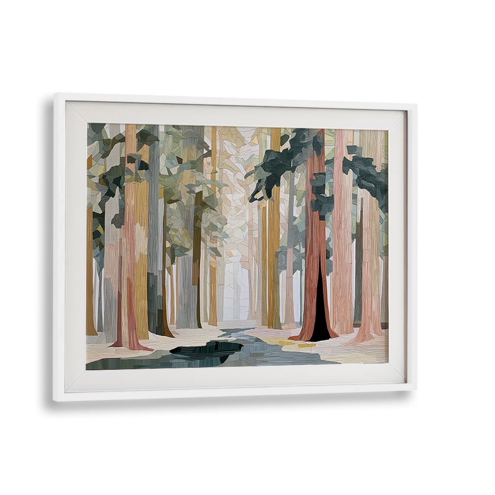 REDWOOD FOREST WITH TOWERING TRUNKS