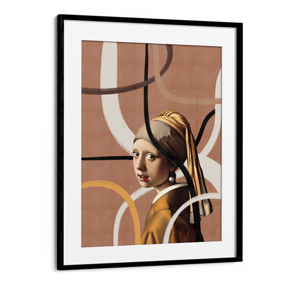 MODERN PEARL EARRING PORTRAIT