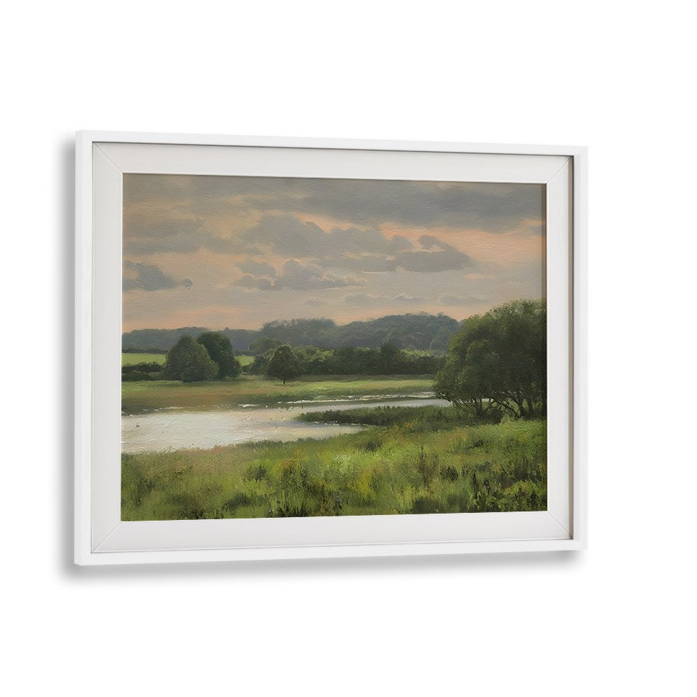PASTURES BY THE WATER, VINTAGE LANDSCAPE