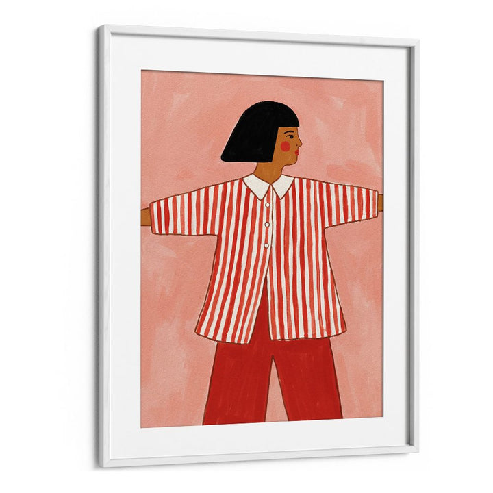 STYLISH STRIPED WOMAN