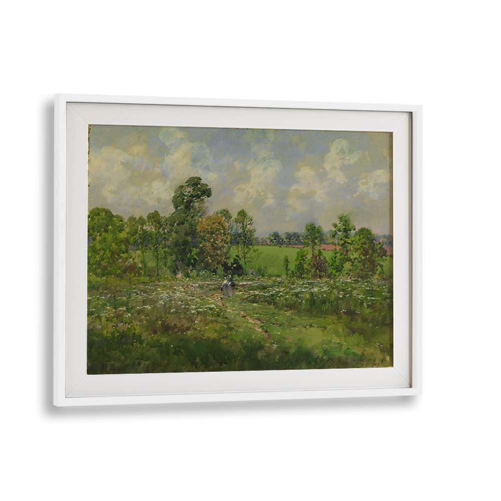 FLOWERY MEADOW ,VINTAGE LANDSCAPE