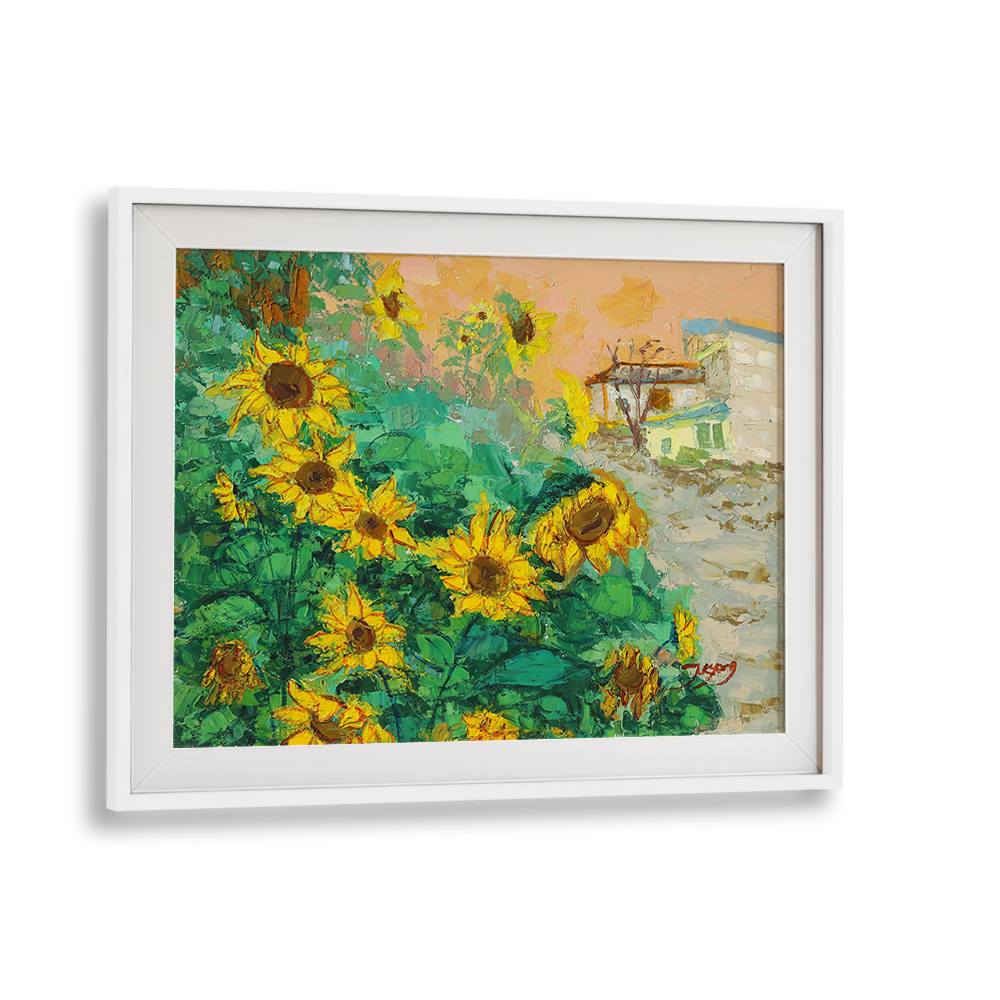 SUNFLOWERS AND CITY