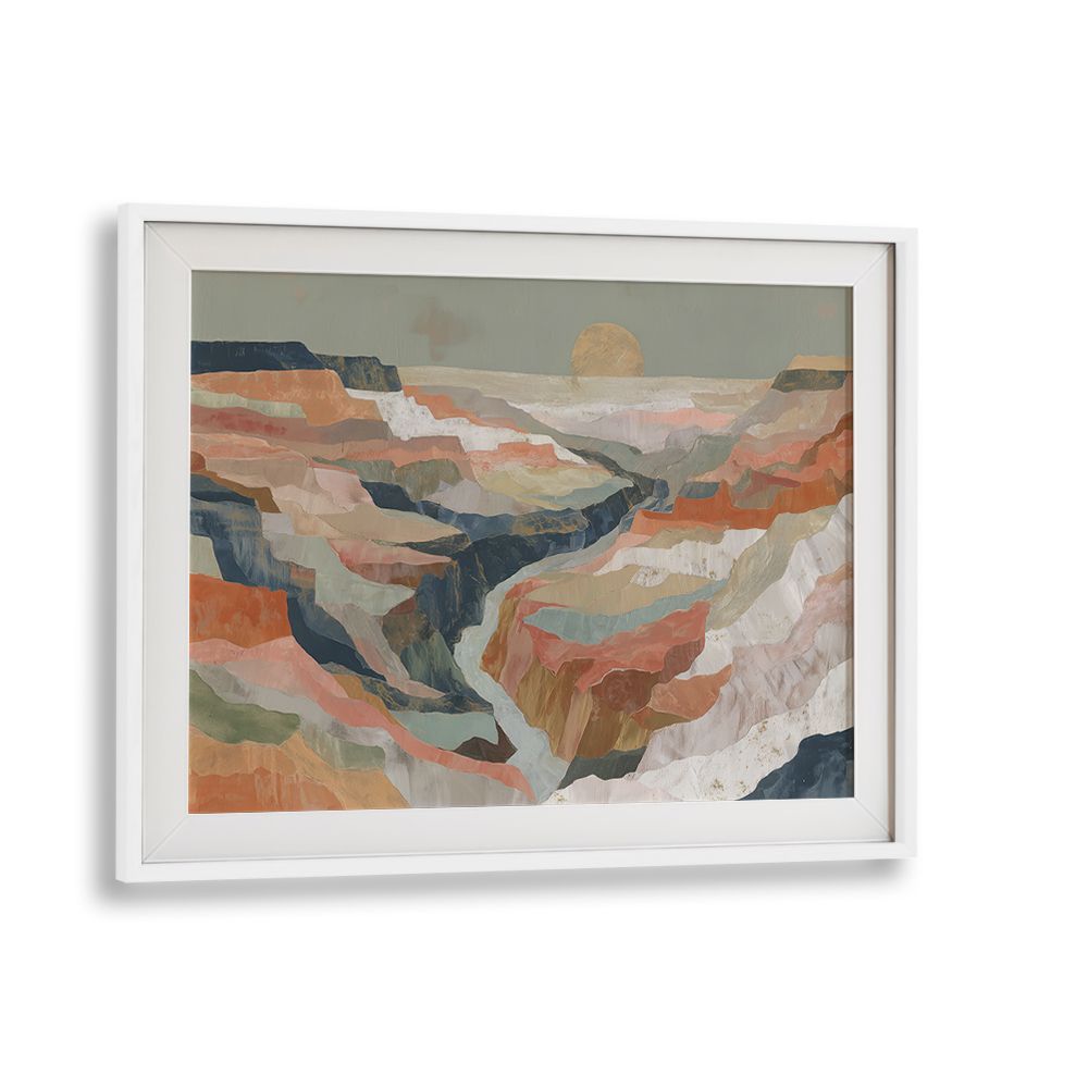 LAYERED CANYON AT SUNSET