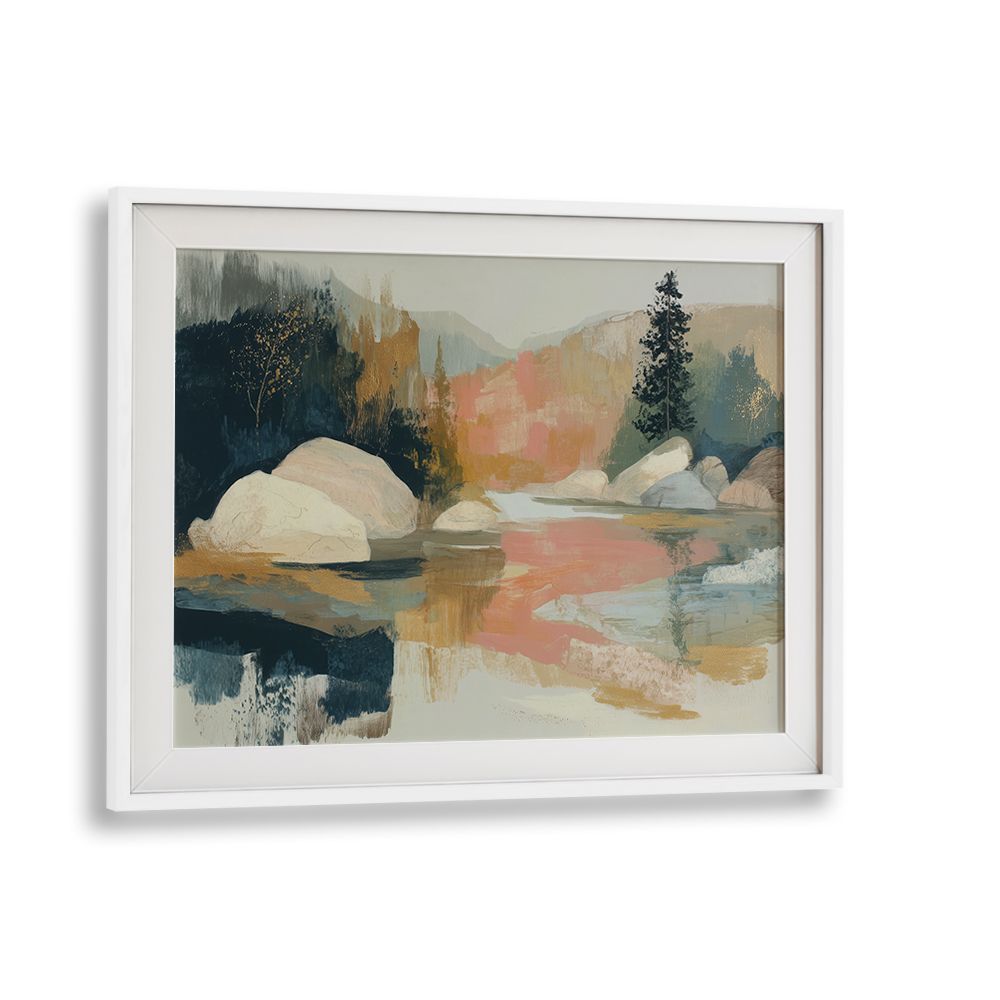 LAKE TAHOE SUNSET WITH GRANITE BOULDERS