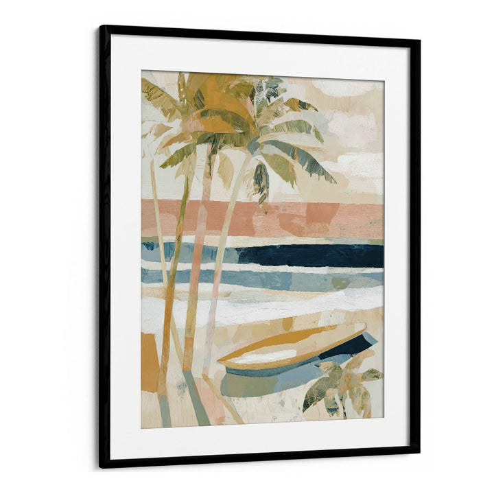 PALM TREES ON TROPICAL SHORE
