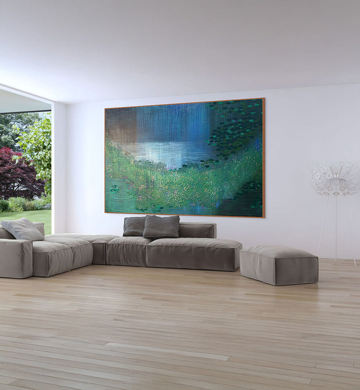 SECRET GARDEN  AN ODE TO MONET   , HANDMADE ARTWORKS