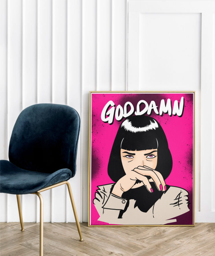 pop art painting - GOD DAMN ! POP ART PAINTING by Asianmonk