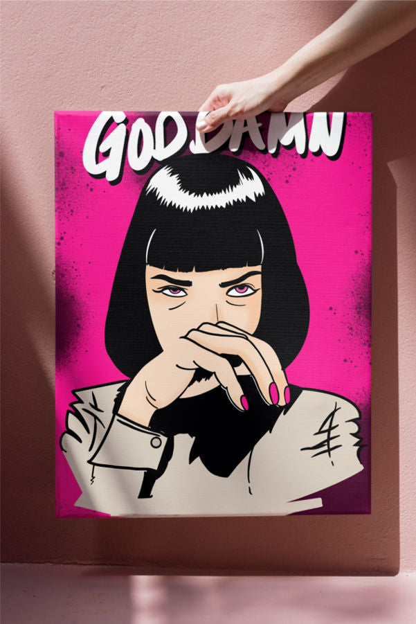 pop art painting - GOD DAMN ! POP ART PAINTING by Asianmonk