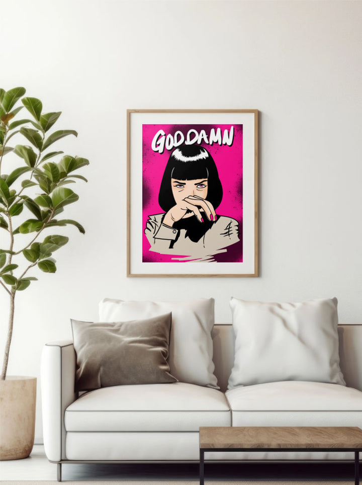 pop art painting - GOD DAMN ! POP ART PAINTING by Asianmonk