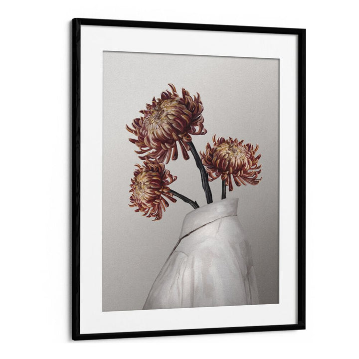 in bloom by gabriella roberg portraits & figurative illustrations in Black Floater Frame