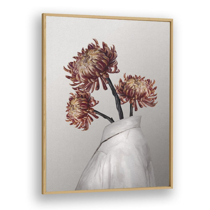 in bloom by gabriella roberg portraits & figurative illustrations in Oak Wood Plain Frame